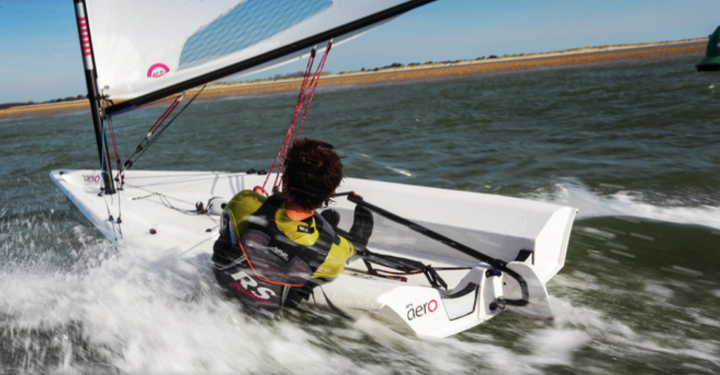 excite of handling a fast moving sailbpat