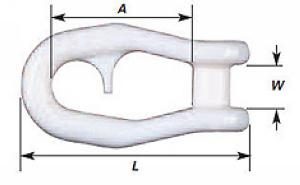 Plastic Shackle - Snap On Large - Pk of 5
